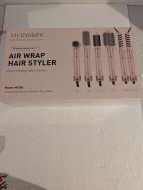 Mythsight Professional 6-in-1 Air Wrap Hair Styler Model MF300 New Sealed
